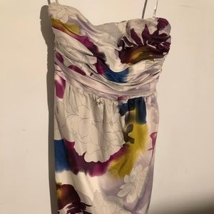 The Limited Floral Strapless Dress